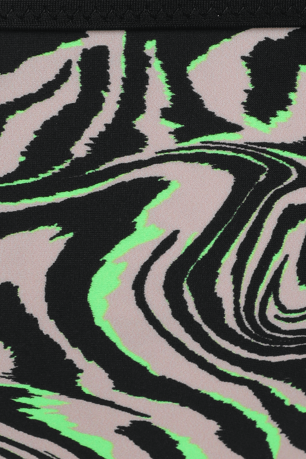 Zebra Bikini Bottom in Black and Green